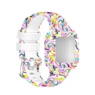 Siliconen bandje met print - Sierlijk design - Garmin Vivofit Junior 3 van Watchbandjes-shop – productfoto