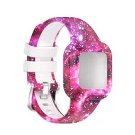 Siliconen bandje met print - Sterrenhemel - Garmin Vivofit Junior 3 by Watchbandjes-shop – product photo