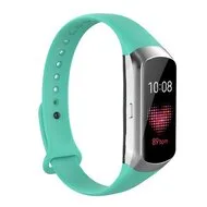 Siliconen bandje - Mintgroen - Samsung Galaxy Fit van Watchbandjes-shop – productfoto