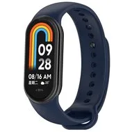 Siliconen bandje - Navy - Xiaomi Smart Band 8 / 9 / 10 by Watchbandjes-shop – product photo