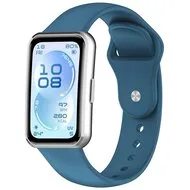 Siliconen bandje - Petrolblauw - Huawei Band 11 / 11 pro van Watchbandjes-shop – productfoto