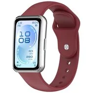 Siliconen bandje - Wijnrood - Huawei Band 11 / 11 pro van Watchbandjes-shop – productfoto