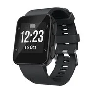 Siliconen bandje - Zwart - Garmin Forerunner 35 / 30 van Watchbandjes-shop – productfoto