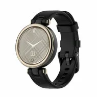 Siliconen bandje - Zwart - Garmin Lily van Watchbandjes-shop – productfoto
