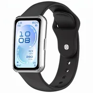 Siliconen bandje - Zwart - Huawei Band 11 / 11 pro by Watchbandjes-shop – product photo