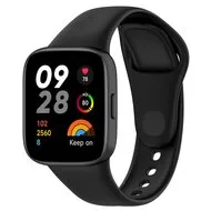 Siliconen bandje - Zwart - Xiaomi Redmi Watch 3 by Watchbandjes-shop – product photo