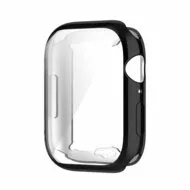 Siliconen case (volledig beschermd) 41mm - Zwart - Geschikt voor Apple watch 41mm by Watchbandjes-shop – product photo