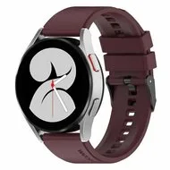 Siliconen gesp bandje - Bordeaux - Huawei Watch GT 2 & GT 3 - 42mm by Watchbandjes-shop – product photo