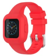 Siliconen one color bandje - Rood - Garmin Vivofit Junior 3 van Watchbandjes-shop – productfoto