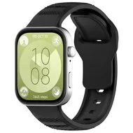 Siliconen Outdoor band - Zwart - Huawei Watch Fit 5 / 4 / 3 by Watchbandjes-shop – product photo