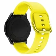 Siliconen sportband - Geel - Xiaomi Mi Watch / Xiaomi Watch 2 / Xiaomi Watch S1 / S2 / S3 / S4 (47mm) van Watchbandjes-shop – productfoto
