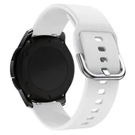 Siliconen sportband - Wit - Samsung Galaxy Watch 3 - 45mm van Watchbandjes-shop – productfoto