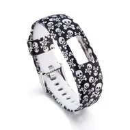 Siliconen sportbandje - Doodskopjes - Garmin Vivofit 4 by Watchbandjes-shop – product photo