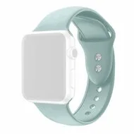 Siliconen sportbandje - Emerald Green - Dubbele druksluiting - Geschikt voor Apple Watch 44mm / 45mm / 46mm / 49mm by Watchbandjes-shop – product photo
