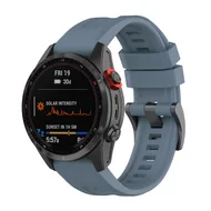Siliconen sportbandje - Grijsblauw - Garmin Forerunner 745 / 935 / 945 / 955 / 965 / 970 by Watchbandjes-shop – product photo