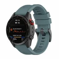 Siliconen sportbandje - Grijsblauw - Garmin Quatix 8 - 51mm van Watchbandjes-shop – productfoto