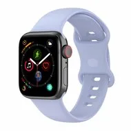 Siliconen sportbandje - Maat: M/L - Lichtpaars - Geschikt voor Apple Watch 38mm / 40mm / 41mm / 42mm by Watchbandjes-shop – product photo