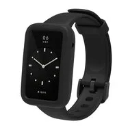Siliconen sportbandje met case - Zwart - Xiaomi Smart band 7 Pro van Watchbandjes-shop – productfoto