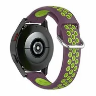 Siliconen sportbandje met gesp - Paars + groen - Xiaomi Mi Watch / Xiaomi Watch 2 / Xiaomi Watch S1 / S2 / S3 / S4 (47mm) van Watchbandjes-shop – productfoto