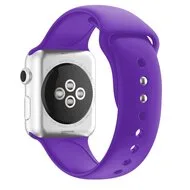 Siliconen sportbandje - Violet - Dubbele druksluiting - Geschikt voor Apple Watch 38mm / 40mm / 41mm / 42mm by Watchbandjes-shop – product photo