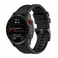 Siliconen sportbandje - Zwart - Garmin Instinct 3 / Instinct E - 45mm van Watchbandjes-shop – productfoto
