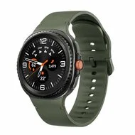 Soft siliconen band - Maat: M/L - Leger groen - Samsung Galaxy Watch 8 Classic - 46mm van Watchbandjes-shop – productfoto