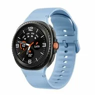 Soft siliconen band - Maat: M/L - Lichtblauw - Samsung Galaxy Watch 8 - 40mm / 44mm van Watchbandjes-shop – productfoto
