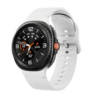Soft siliconen band - Maat: M/L - Wit - Samsung Galaxy Watch 9 - 40mm / 44mm van Watchbandjes-shop – productfoto
