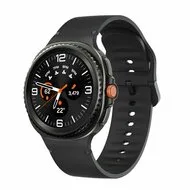 Soft siliconen band - Maat: M/L - Zwart - Samsung Galaxy Watch 9 - 40mm / 44mm van Watchbandjes-shop – productfoto