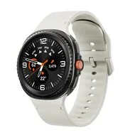 Soft siliconen band - Maat: S/M - Roomwit - Samsung Galaxy Watch 8 - 40mm / 44mm by Watchbandjes-shop – product photo