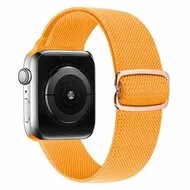 Solo Loop Nylon bandje - Oker- Geschikt voor Apple Watch 38mm / 40mm / 41mm / 42mm van Watchbandjes-shop – productfoto