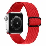 Solo Loop Nylon bandje - Rood - Geschikt voor Apple Watch 44mm / 45mm / 46mm / 49mm by Watchbandjes-shop – product photo