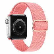 Solo Loop Nylon bandje - Roze - Geschikt voor Apple Watch 44mm / 45mm / 46mm / 49mm by Watchbandjes-shop – product photo