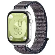 Sport loop nylon bandje - Blauw gemêleerd - Huawei Watch Fit 5 / 4 / 3 by Watchbandjes-shop – product photo