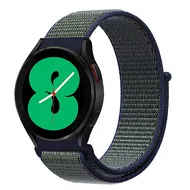 Sport Loop nylon bandje - Blauw met groene band - Xiaomi Mi Watch / Xiaomi Watch 2 / Xiaomi Watch S1 / S2 / S3 / S4 (47mm) van Watchbandjes-shop – productfoto