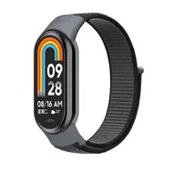Sport loop nylon bandje - Donkergrijs - Xiaomi Smart Band 8 / 9 / 10 by Watchbandjes-shop – product photo