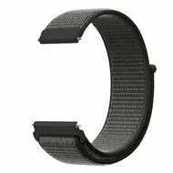 Sport Loop nylon bandje - Donkergroen met grijze band - Samsung Galaxy Watch 6 - 40mm & 44mm van Watchbandjes-shop – productfoto