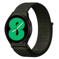 Sport Loop nylon bandje - Leger groen - Huawei Watch GT 5 (Pro) / GT 4 / GT 3 / GT 2 - 46mm van Watchbandjes-shop – productfoto