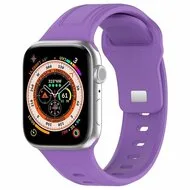 Square siliconen band - Paars - Geschikt voor Apple Watch 38mm / 40mm / 41mm / 42mm by Watchbandjes-shop – product photo