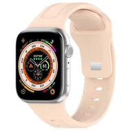 Square siliconen band - Roze - Geschikt voor Apple Watch 38mm / 40mm / 41mm / 42mm by Watchbandjes-shop – product photo
