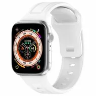 Square siliconen band - Wit - Geschikt voor Apple Watch 38mm / 40mm / 41mm / 42mm by Watchbandjes-shop – product photo