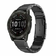 Stainless steel schakelband - Zwart - Garmin Instinct E - 40mm by Watchbandjes-shop – product photo