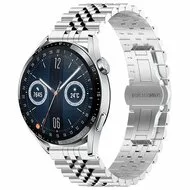 Stalen band - Zilver - Huawei Watch 4 (pro) / 3 (pro) / Ultimate / Ultimate 2 van Watchbandjes-shop – productfoto