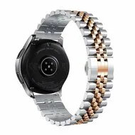 Stalen band - Zilver / rosé goud - Samsung Galaxy Watch 4 Classic - 42mm & 46mm van Watchbandjes-shop – productfoto