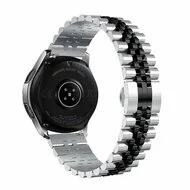 Stalen band - Zilver / zwart - Samsung Galaxy Watch 6 - 40mm & 44mm by Watchbandjes-shop – product photo