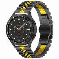 Stalen band - Zwart met goud - Samsung Galaxy watch 7 / Galaxy Watch FE - 40mm & 44mm van Watchbandjes-shop – productfoto