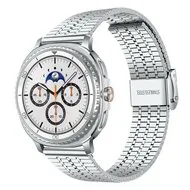Stalen bandje - Zilver - Samsung Galaxy Watch 8 - 40mm / 44mm by Watchbandjes-shop – product photo