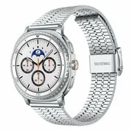 Stalen bandje - Zilver - Samsung Galaxy Watch 9 - 40mm / 44mm van Watchbandjes-shop – productfoto