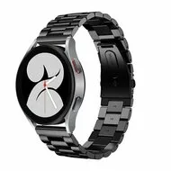 Stalen schakelband - Zwart - Samsung Galaxy Watch 6 Classic - 47mm & 43mm van Watchbandjes-shop – productfoto
