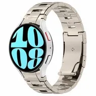 Titanium band met aansluitknop - Titanium kleur - Samsung Galaxy Watch 5 (Pro) - 40mm / 44mm / 45mm by Watchbandjes-shop – product photo